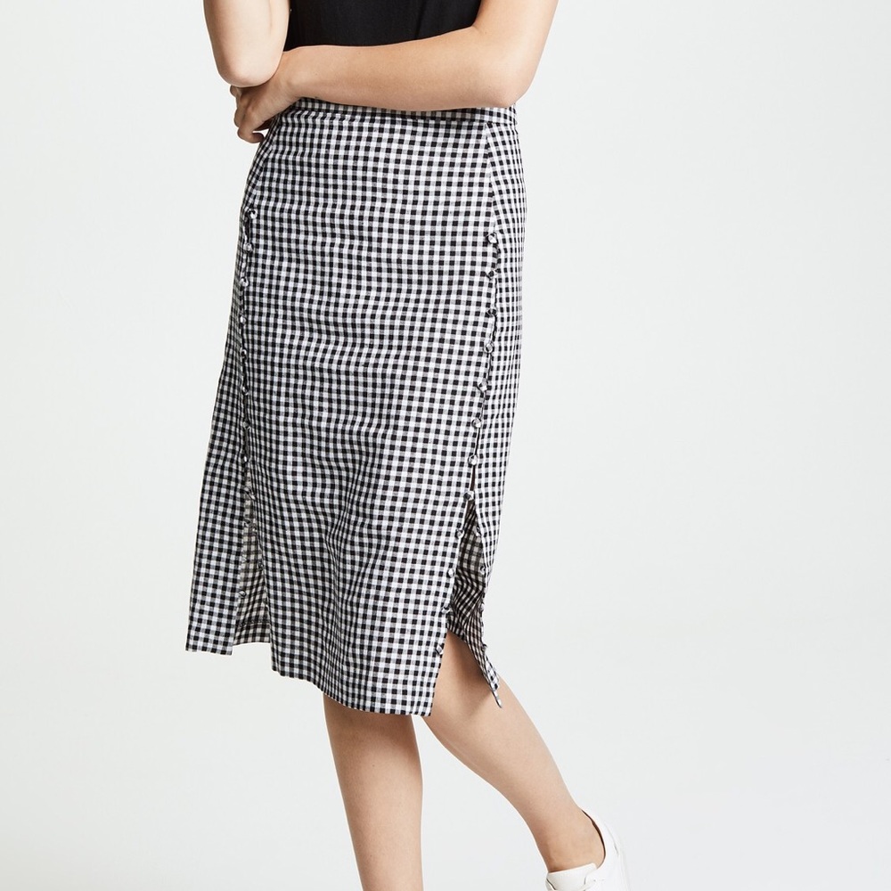 NWT Madewell Gingham Skirt
